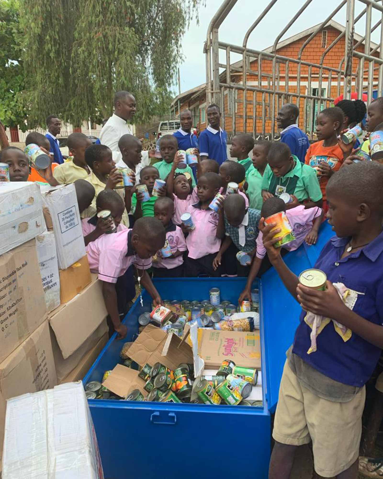 Caritas Kampala field team supporting community development