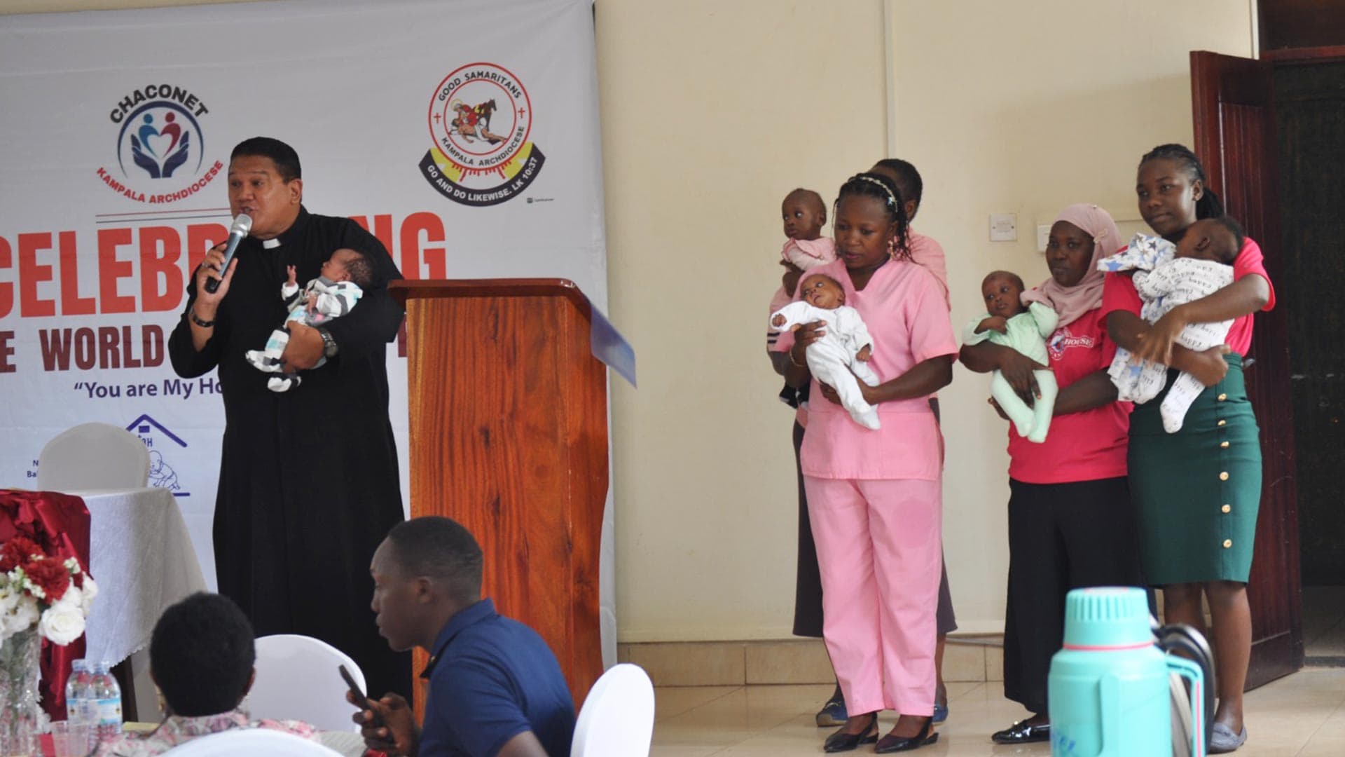 Charity Office staff and partners taking part in a Chaconet outreach activity